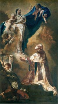 Gian Battista Piazzetta (1683–1754), Panna Maria se svatým Filipem Nerim, Santa Maria della Fava, Benátky.