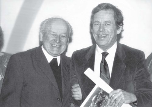 P. Radim Hložánka a Václav Havel